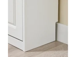 Sobuy Móvel De Arrumação|Sapateira*Sapateira Fina Economizadora de Espaço com 2 Portas Dobráveis para Entrada Corredor ou Quarto Efeito Madeira Envelhecida Branca 54x24x82cm Branco