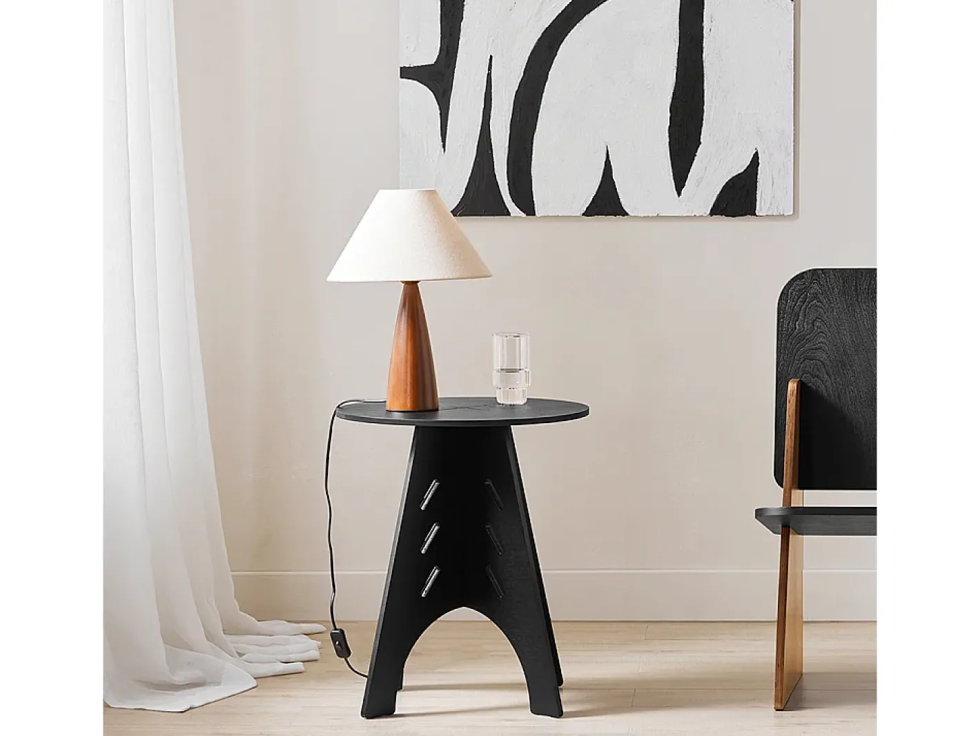 , sofá mesa lateral, Prato com rodas, móvel de telefone, HFBT01-SCH^Sobuy Outlet