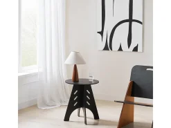 , sofá mesa lateral, Prato com rodas, móvel de telefone, HFBT01-SCH^Sobuy Outlet