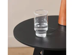 , sofá mesa lateral, Prato com rodas, móvel de telefone, HFBT01-SCH^Sobuy Outlet