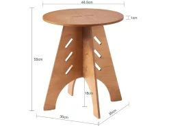 , sofá mesa lateral, Prato com rodas, móvel de telefone, HFBT01-BR*Sobuy