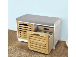 Sobuy Móvel De Arrumação|Sapateira*, Suporte para sapatos de entrada, suporte para sapatos, Prateleira de sapatos de entrada, FSR23-K-WN Branco