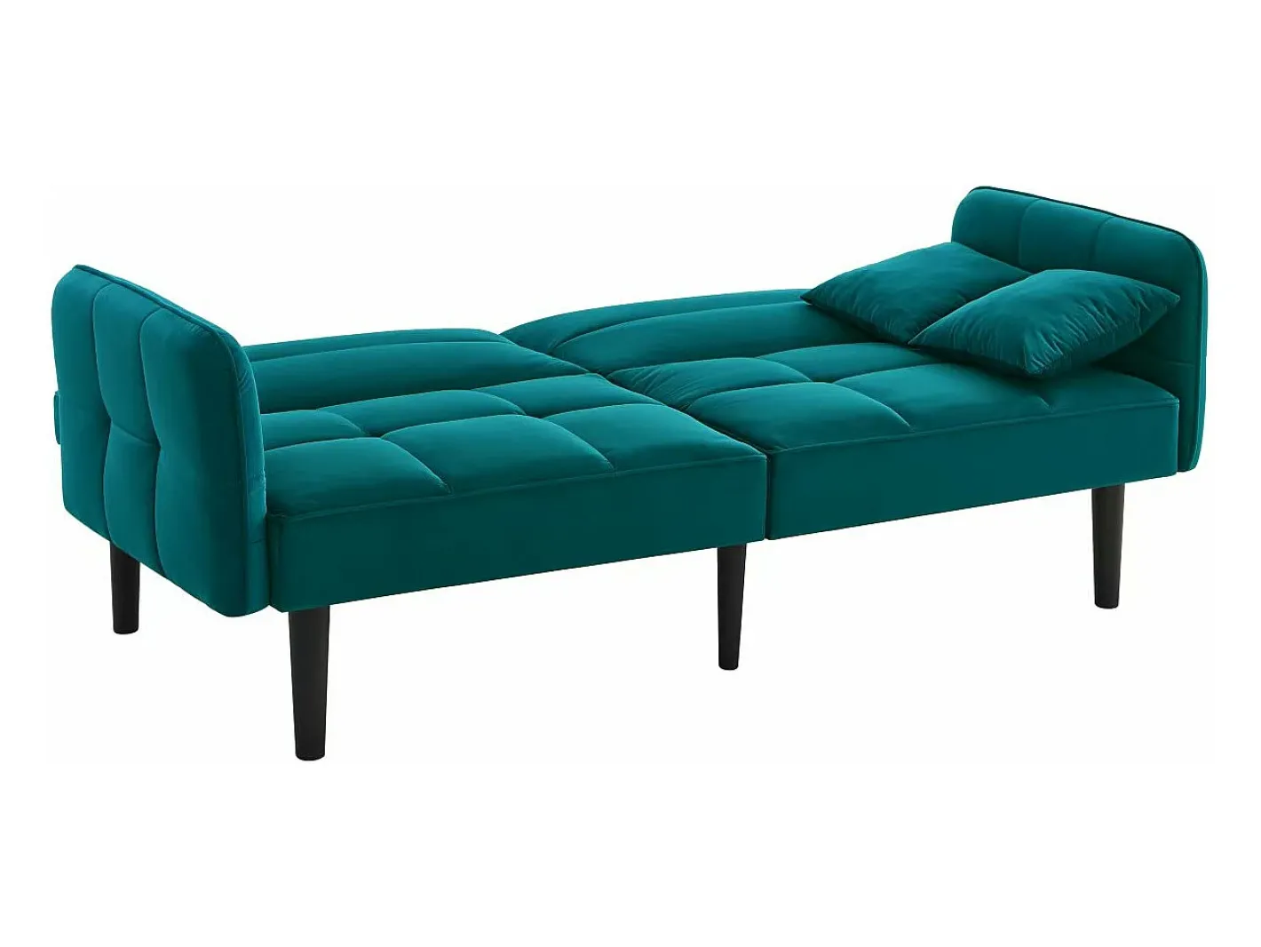 Sofá 2 em 1 ajustável - 2 lugares - Veludo -^ModernLuxe Best
