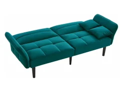 Sofá 2 em 1 ajustável - 2 lugares - Veludo -^ModernLuxe Best