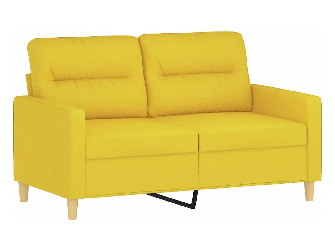 Sofá 2 lug. + almofadas decorativas 120 cm tecido -claro*vidaxl Hot