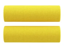 Sofá 2 lug. + almofadas decorativas 140 cm tecido -claro PT487712^ New