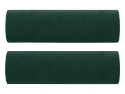 vidaxl Sofá*Sofá 2 lug. c/ almofadas decorativas 120 cm veludo -escuro Verde