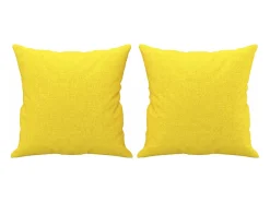 Sofá 3 lugares + almofadas decoração 180cm tecido -claro PT521443*