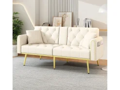 Sofá 2 lugares - com função relax - três posições de inclinação ajustáveis - porta-copos incluído -*ModernLuxe Online