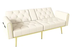 Sofá 2 lugares - com função relax - três posições de inclinação ajustáveis - porta-copos incluído -*ModernLuxe Online