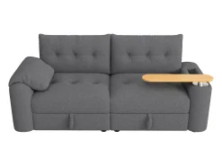Sofá 3 lugares - con espaço de armazenamento - con apoio de cabeça e mesinha lateral integrada - cinza*ModernLuxe Hot
