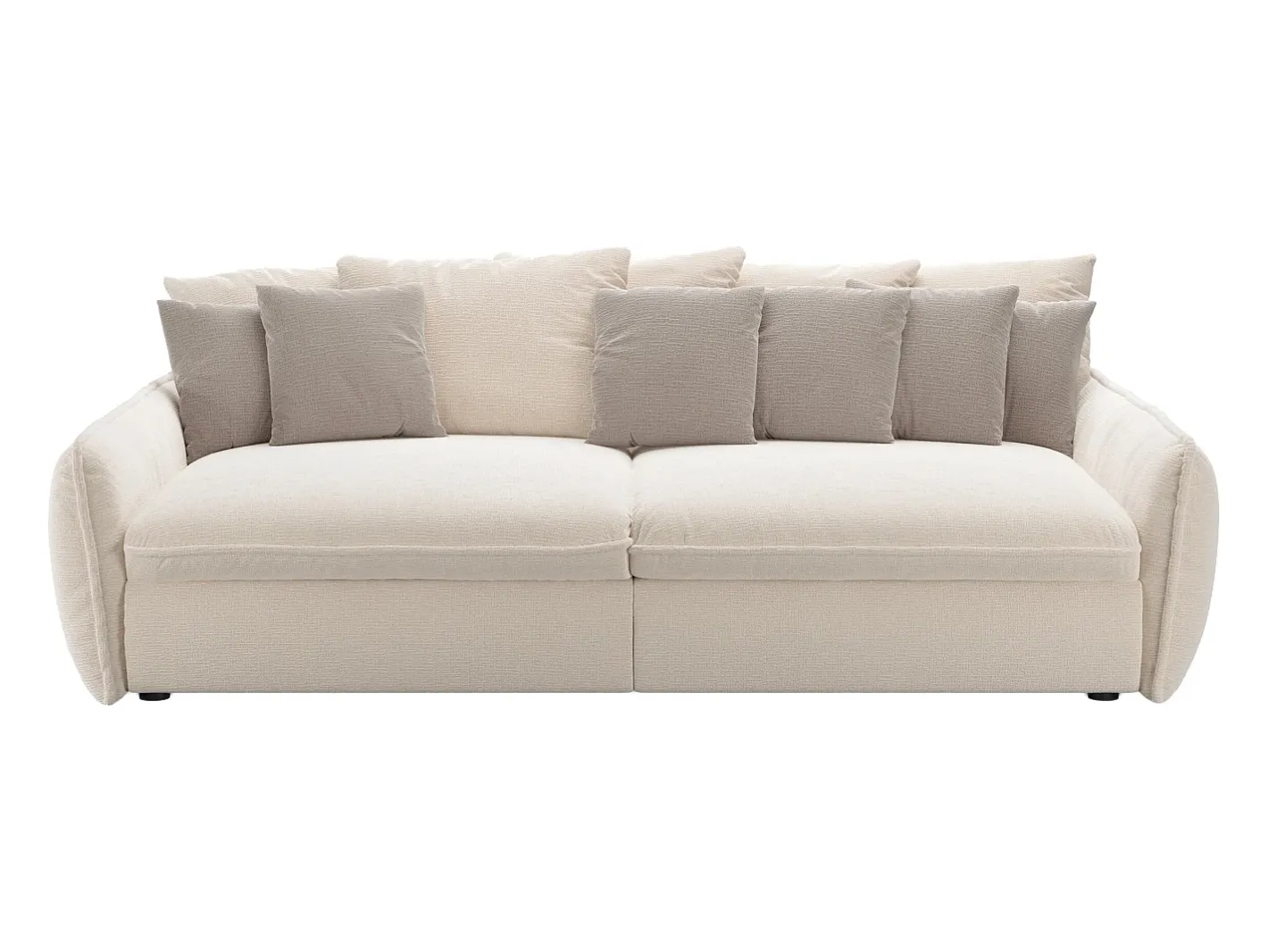Sofá 4 lugares com conforto e assento profundo em tecido chenille GIANOLA da*Maison Céphy