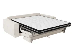 Sofá 4 lugares conversível expresso em tecido chenille 160 cm colchão 13 cm VOMERA^Maison Céphy Clearance