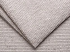 Online Sofá 3 lugares convert. abert. rápida tecido chenille bege ripas largas 14 cm LORETO Sofá