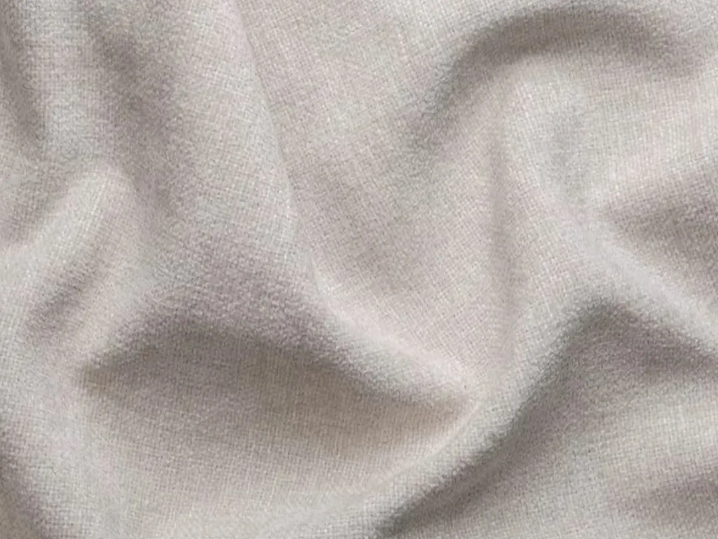 Vente-unique Sofá*Sofá 4 lugares convert. abert. ráp. tecido 160 cm e colchão 18 cm ripas largas RIZORA Bege