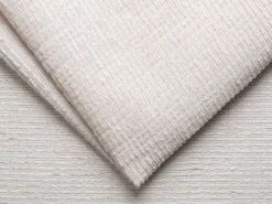 Vente-unique Sofá*Sofá 3 lugares convert. Abert. rápida tecido chenille , cama 140 cm e 18 cm LORETO Bege