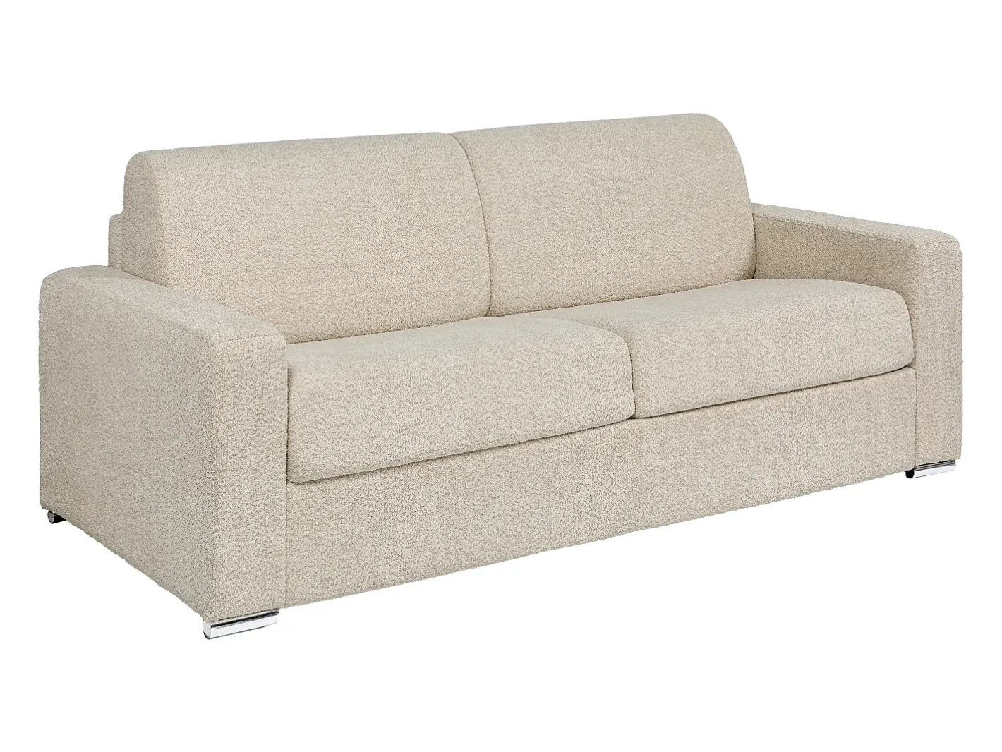 Best Sofá 4 lugares convertível abertura rápida tecido bouclé 160 cm e 22 cm CALITO Sofá