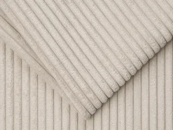 Vente-unique Sofá*Sofá 3 lugares convertível abertura rápida veludo canelado 140 cm e 22 cm CALITO Bege