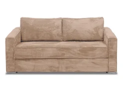 Outlet Sofá 4 lugares convertível abertura rápida veludo canelado 160cm e 14cm LORETO Sofá