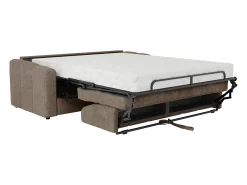 Hot Sofá 4 lugares convertível abertura rápida tecido ripas largas 160 cm Colchão 22 cm DARIELO Sofá
