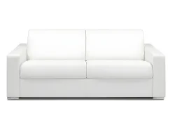 Best Sofá 4 lugares convertível de abertura rápida em pele sintética com colchão de 18 cm - CALITO Sofá
