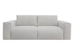 Vente-unique Sofá*Sofá 3 lugares convertível expresso em tecido 140 cm colchão 16 cm POGLO Bege