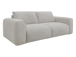Vente-unique Sofá*Sofá 4 lugares convertível expresso em tecido 160 cm colchão 13 cm POGLO Bege