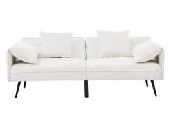 Online Sofá 2 lugares 167.5x73x70 cm - encosto inclinável três posições (100°–180°) - almofadas de assento macias - Sofá