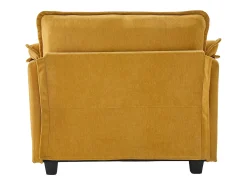 Sofá com bolsos laterais e apoio para os pés - Chenille - para sala de estar e quarto^
