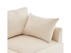 Sofá angular moderno em L - com apoio pés removível - 4 lugares -*ModernLuxe Best