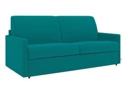 Sofá cama 3 lugares colchão de 18 cm tecido cinzento CALIFE*Vente-unique Best