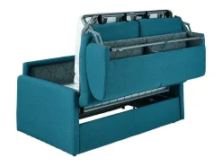 Sofá cama 4 lugares rapidamente convertível em tecido Cinza CALIFE*Vente-unique Best