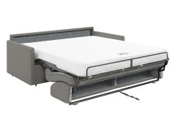 Best Sofá cama 2 lugares rapidamente convertível em tecido Cinza CALIFE Sofá