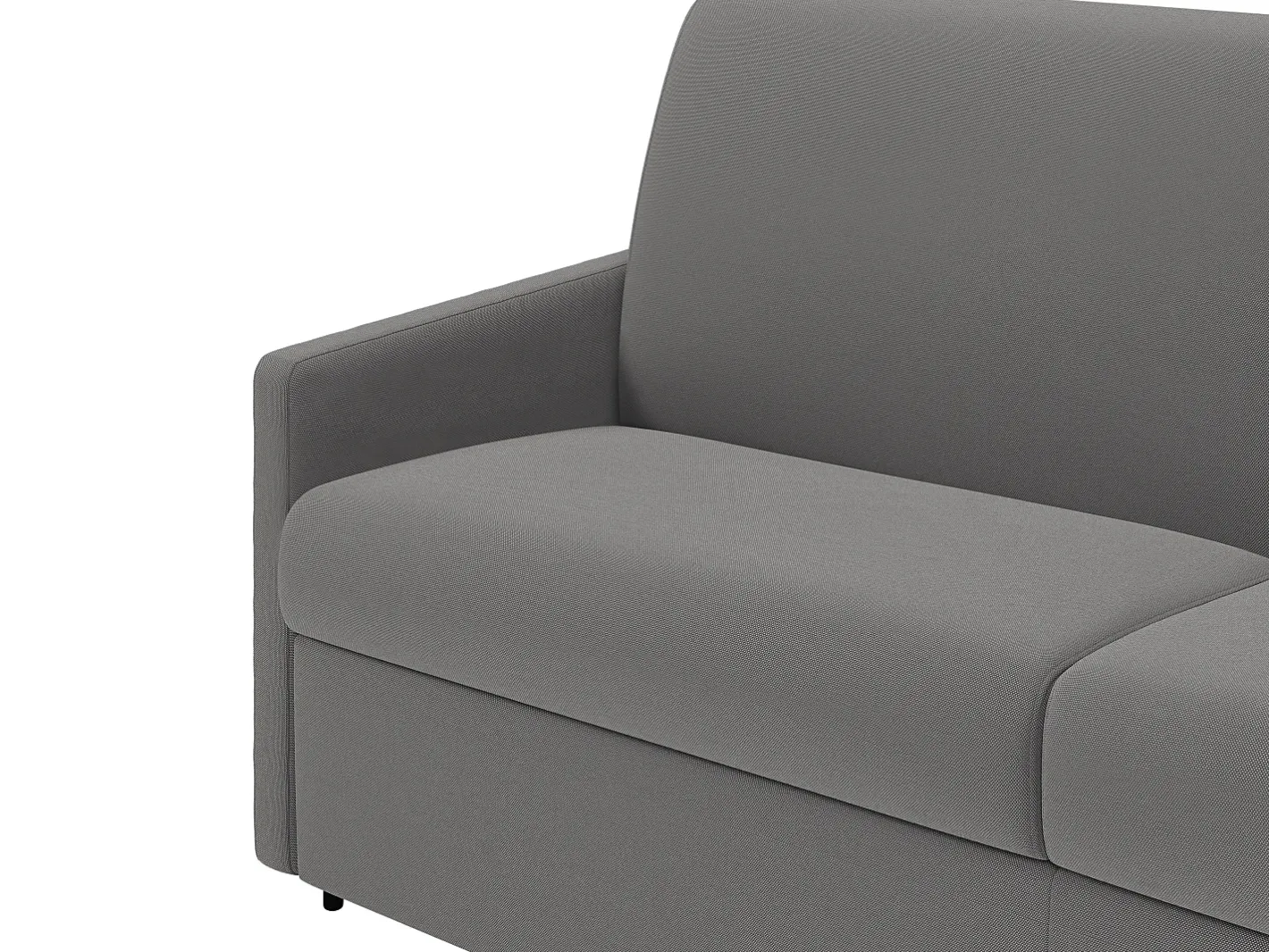 Best Sofá cama 2 lugares rapidamente convertível em tecido Cinza CALIFE Sofá