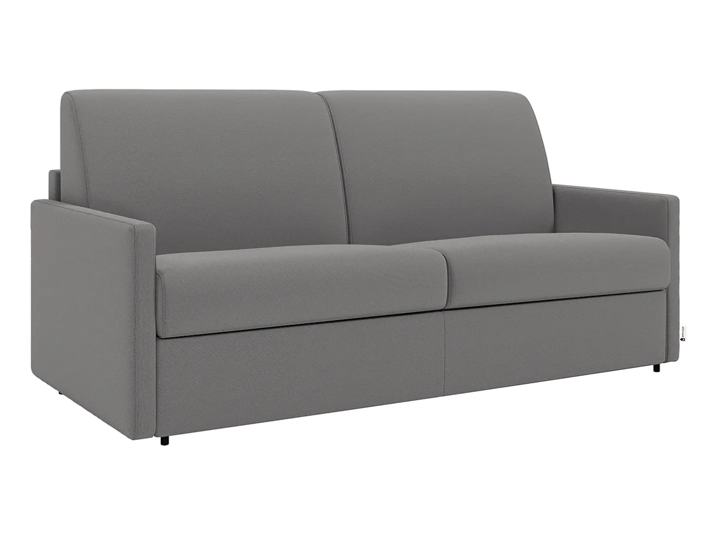 Best Sofá cama 2 lugares rapidamente convertível em tecido Cinza CALIFE Sofá