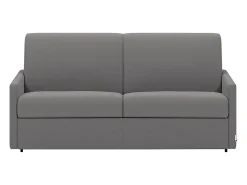 Best Sofá cama 2 lugares rapidamente convertível em tecido Cinza CALIFE Sofá