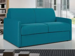 Sofá cama 2 lugares rapidamente convertível em tecido Cinza CALIFE^Vente-unique