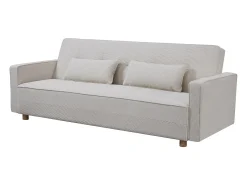 Clearance Sofá Cama Conversível 3 Lugares Veludo Cotelê Copenhaga Escandinavo Confortável e Prático Sofá