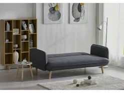 Concept-Usine Sofá*Sofá Cama Conversível Escandinavo 3 Lugares Cinza SOTCHI - Estilo Moderno e Tendência Cinzento