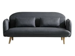 Concept-Usine Sofá*Sofá Cama Conversível Escandinavo 3 Lugares Cinza SOTCHI - Estilo Moderno e Tendência Cinzento