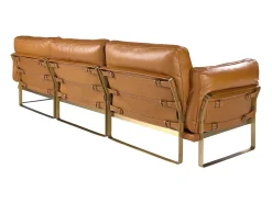 Best Sofá chaise longue direito em pele camel 6232 Sofá