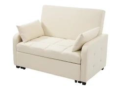 Sofá conversível 127x75x94 cm - Encosto ajustável - Com 2 almofadas -*ModernLuxe