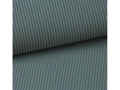 Vente-unique Sofá*Sofá convertível 3 lugares veludo canelado azul TEODORA Azul turquesa