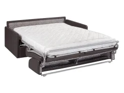 Best Sofá convertível abertura rápida couro sintético assento memória de forma 160 cm colchão 14 cm CALIFE Sofá