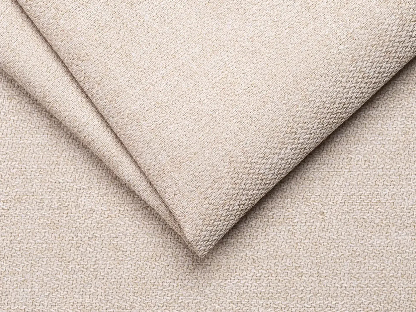 Vente-unique Sofá*Sofá convertível abertura rápida tecido cama 140 cm e colchão 14 cm DONETO Bege