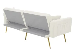 Sofá convertível com encosto ajustável - 2 lugares - Tecido turco francês -^ModernLuxe Best