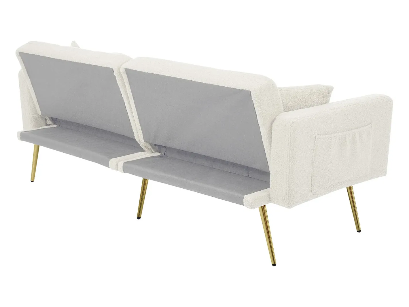 Sofá convertível com encosto ajustável - 2 lugares - Tecido turco francês -^ModernLuxe Best