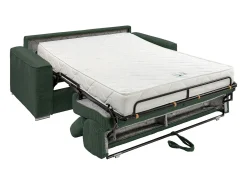 Best Sofá convertível veludo canelado assento memória de forma 140 cm colchão 18cm CALIFE Sofá