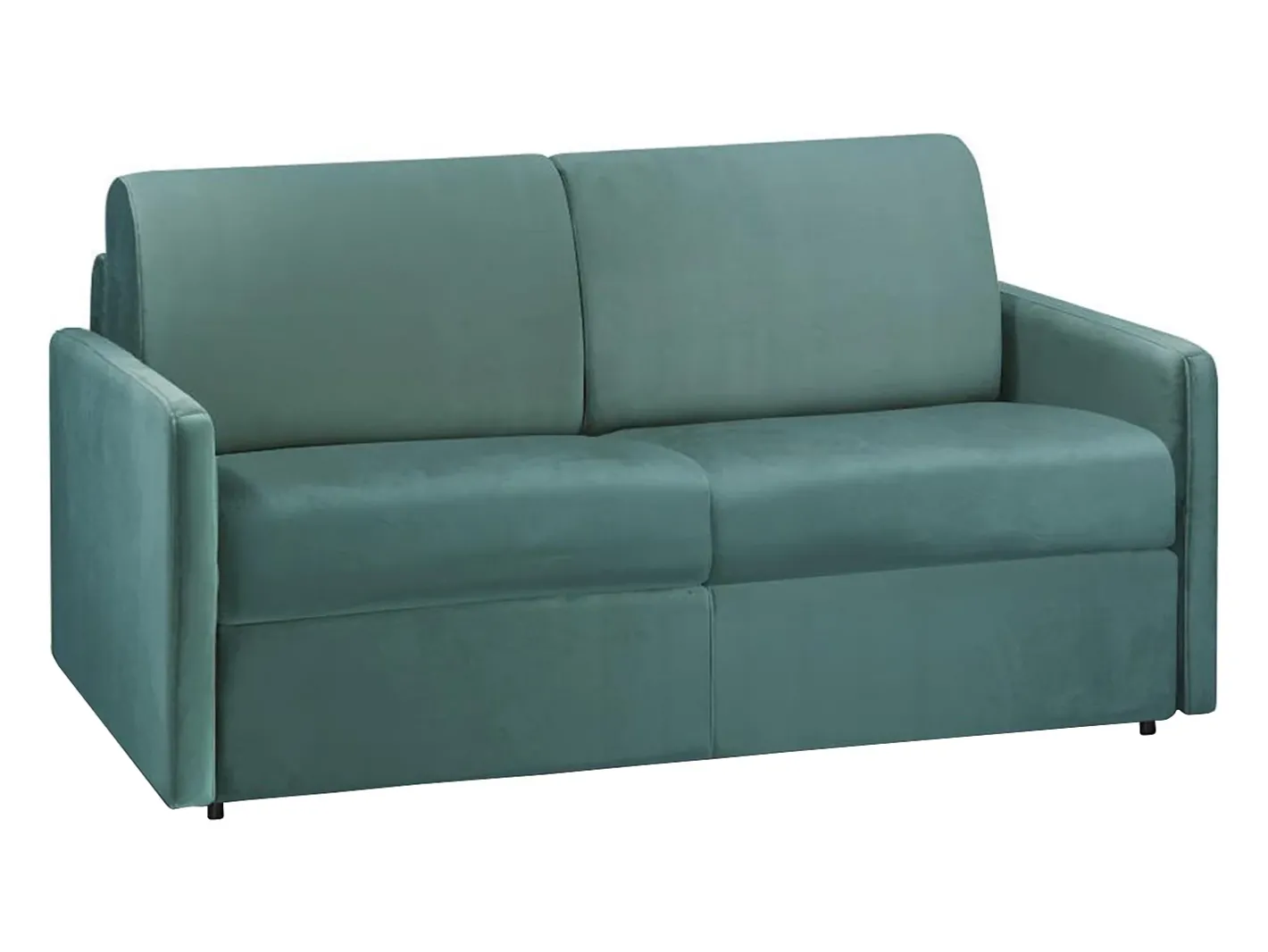 Best Sofá convertível veludo assento memória de forma 120 cm colchão 22 cm CALIFE Sofá