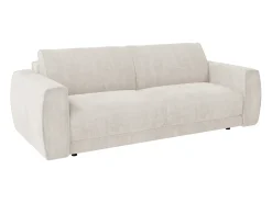 Sofá de 3 lugares conversível express em tecido chenille 140 cm colchão 13 cm VOMERA^Maison Céphy New